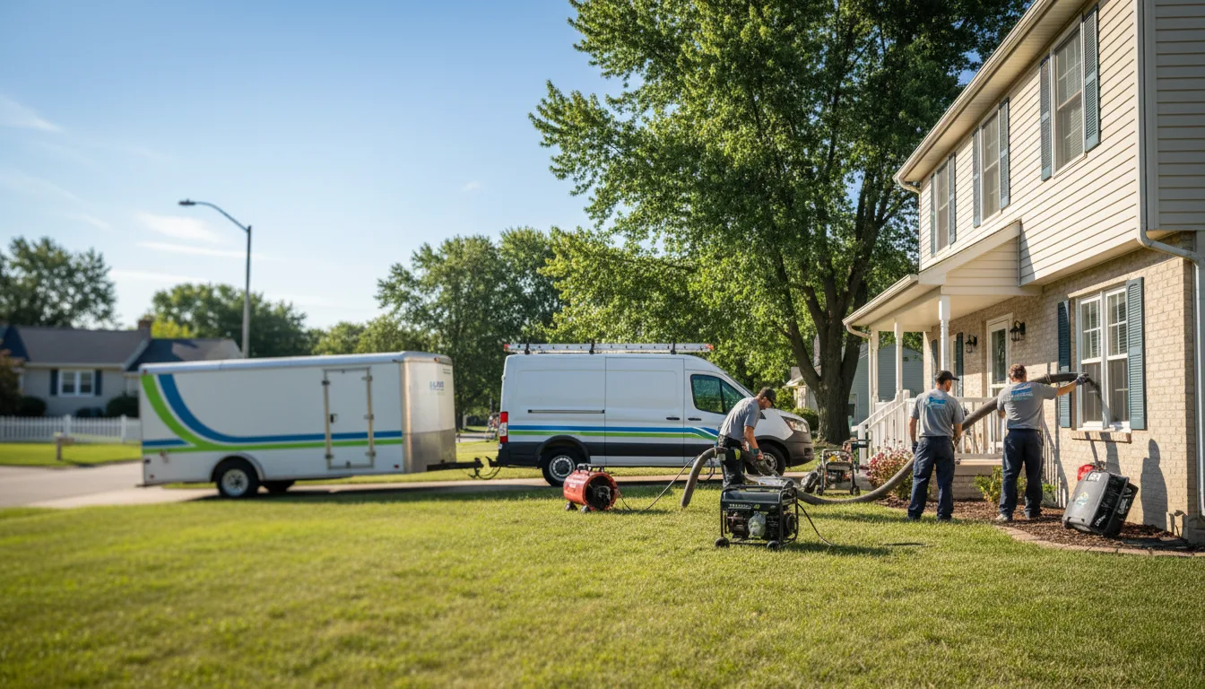 Flooded Basement Restoration And Cleanup With Repair in Lyndon, IL near me